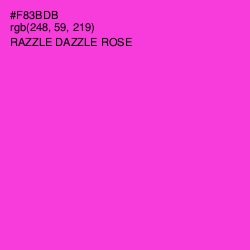 #F83BDB - Razzle Dazzle Rose Color Image