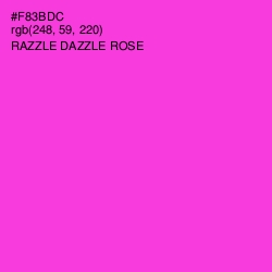 #F83BDC - Razzle Dazzle Rose Color Image