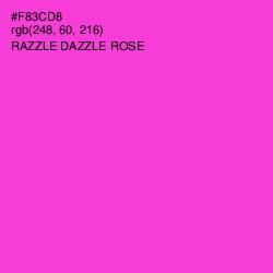 #F83CD8 - Razzle Dazzle Rose Color Image