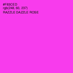 #F83CED - Razzle Dazzle Rose Color Image