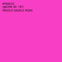 #F83EC5 - Razzle Dazzle Rose Color Image