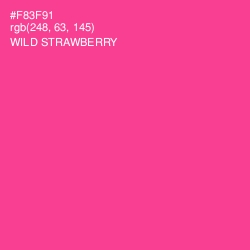 #F83F91 - Wild Strawberry Color Image