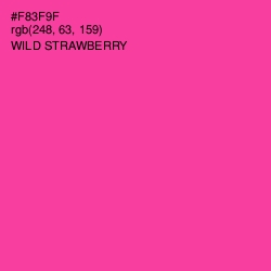 #F83F9F - Wild Strawberry Color Image