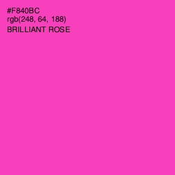#F840BC - Brilliant Rose Color Image