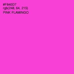 #F840D7 - Pink Flamingo Color Image