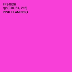 #F840D8 - Pink Flamingo Color Image