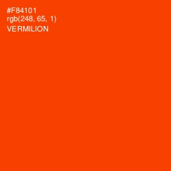 #F84101 - Vermilion Color Image