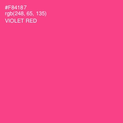 #F84187 - Violet Red Color Image