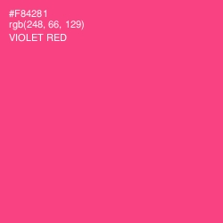 #F84281 - Violet Red Color Image