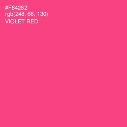 #F84282 - Violet Red Color Image