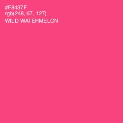 #F8437F - Wild Watermelon Color Image