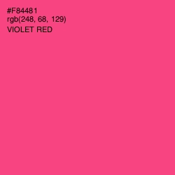 #F84481 - Violet Red Color Image