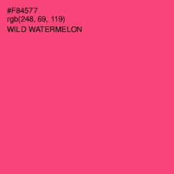 #F84577 - Wild Watermelon Color Image