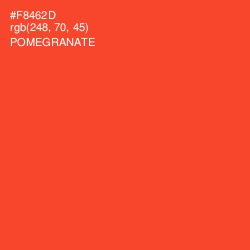 #F8462D - Pomegranate Color Image