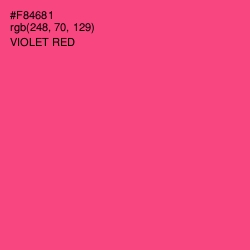 #F84681 - Violet Red Color Image