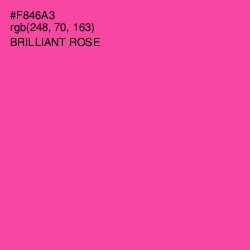 #F846A3 - Brilliant Rose Color Image