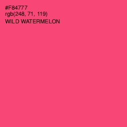 #F84777 - Wild Watermelon Color Image