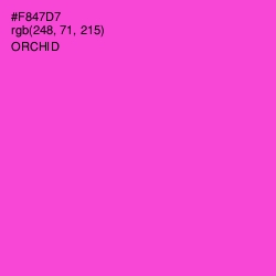 #F847D7 - Orchid Color Image