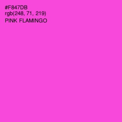 #F847DB - Pink Flamingo Color Image