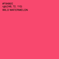 #F8486E - Wild Watermelon Color Image