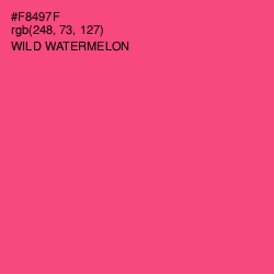 #F8497F - Wild Watermelon Color Image