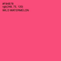 #F84B78 - Wild Watermelon Color Image