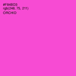 #F84BD3 - Orchid Color Image