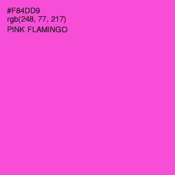 #F84DD9 - Pink Flamingo Color Image