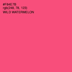 #F84E7B - Wild Watermelon Color Image