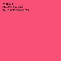 #F85078 - Wild Watermelon Color Image