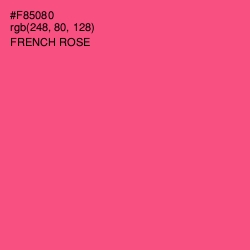 #F85080 - French Rose Color Image