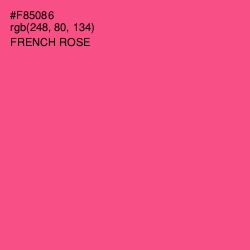 #F85086 - French Rose Color Image