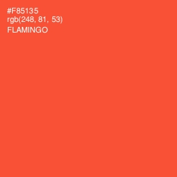 #F85135 - Flamingo Color Image