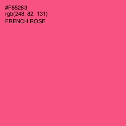 #F85283 - French Rose Color Image