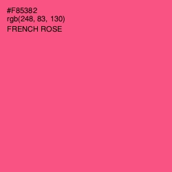 #F85382 - French Rose Color Image