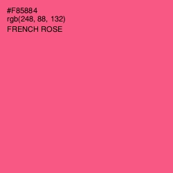 #F85884 - French Rose Color Image