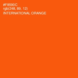 #F8590C - International Orange Color Image