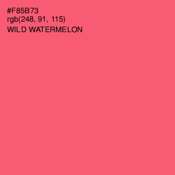 #F85B73 - Wild Watermelon Color Image