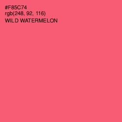 #F85C74 - Wild Watermelon Color Image