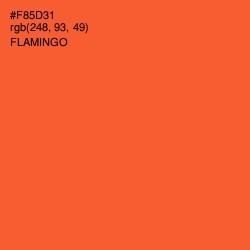 #F85D31 - Flamingo Color Image