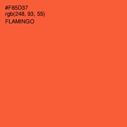 #F85D37 - Flamingo Color Image