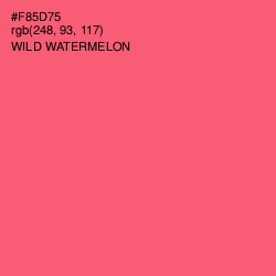 #F85D75 - Wild Watermelon Color Image