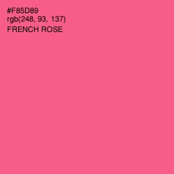 #F85D89 - French Rose Color Image