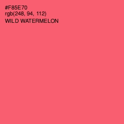 #F85E70 - Wild Watermelon Color Image