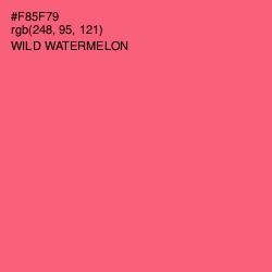 #F85F79 - Wild Watermelon Color Image