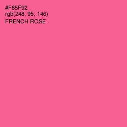 #F85F92 - French Rose Color Image