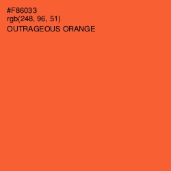 #F86033 - Outrageous Orange Color Image