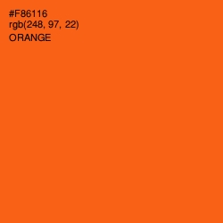 #F86116 - Orange Color Image