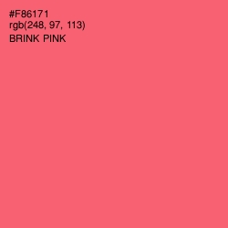 #F86171 - Brink Pink Color Image