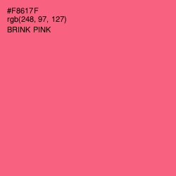 #F8617F - Brink Pink Color Image